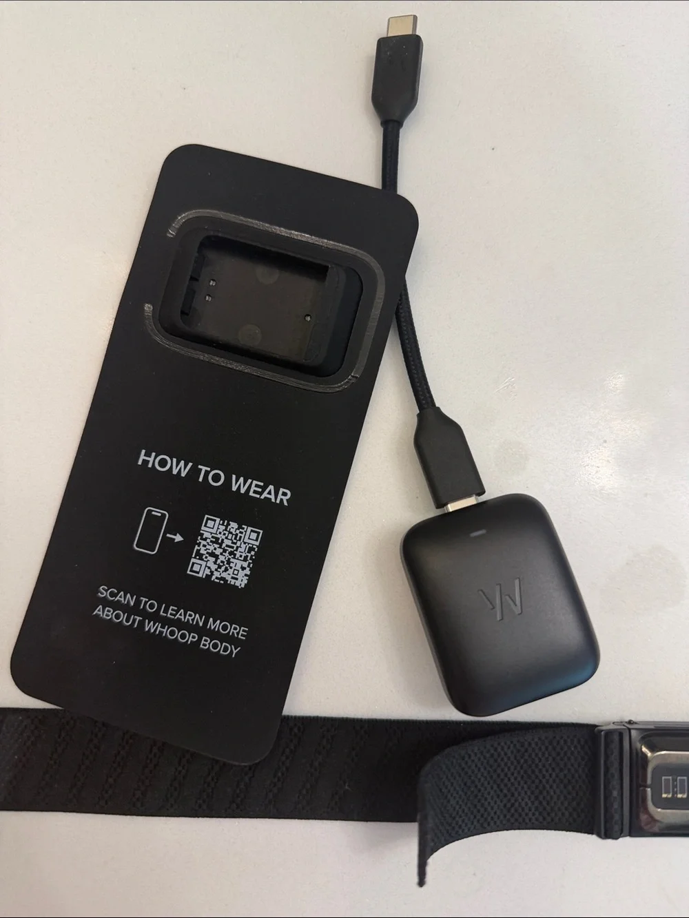 Whoop MG Strap Sensor - Black Wearable Fitness Tracker